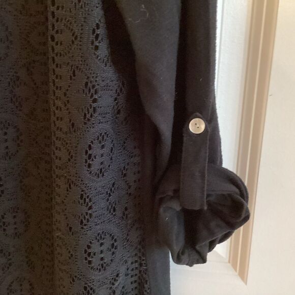 NWOT. Style & Co. (a Macy’s brand) Women’s L /S Black Layered Top - Picture 10 of 10